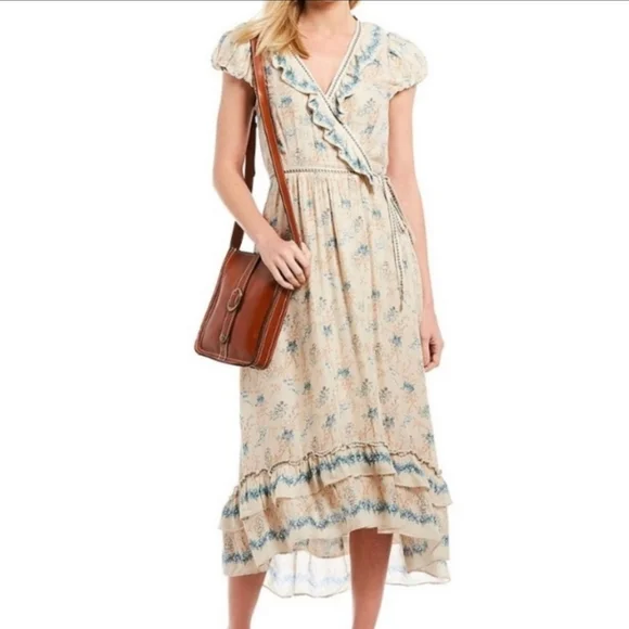 Chelsea & Violet Hi-Lo Prarie Midi Dress Sz S - Picture 1 of 13